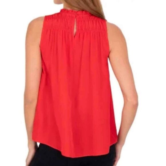 Joie Cayenne Smocked Neck Sleeveless Top Size Medium - Picture 3 of 9